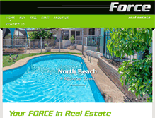 Tablet Screenshot of forcerealestate.com.au